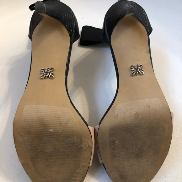 Vera Want two-tone zip-back ankle strap sandals - Picture 4 of 5